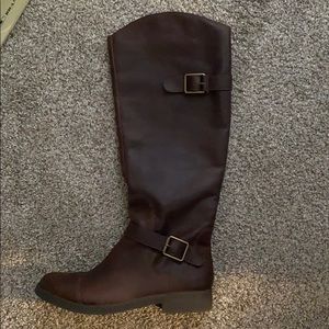 Lucky Brand brown riding boots